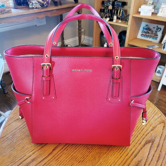 Michael Kors large red leather bag - Picture 6 of 9